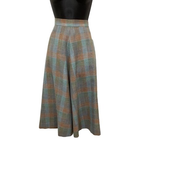 Vintage 1970's does 40's Plaid 2 Piece skirt set - Picture 7 of 8